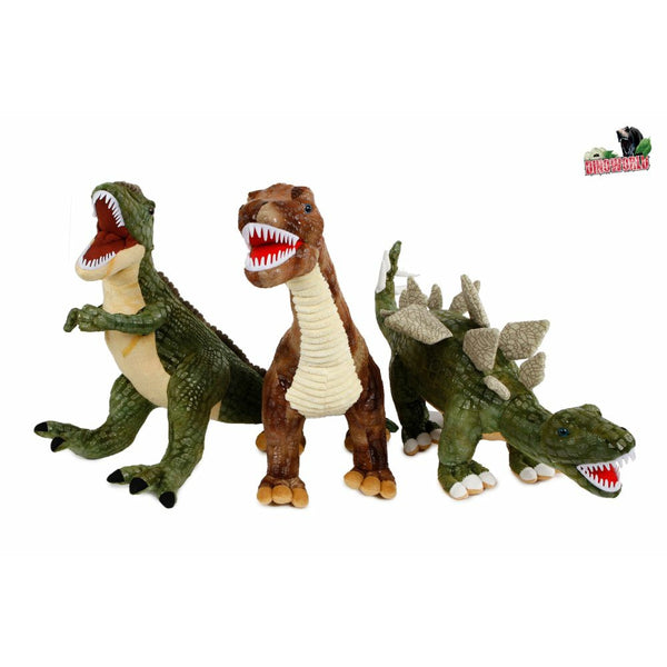 DinoWorld dinosaurus pluche met plastic tanden 3ass 62-73cm