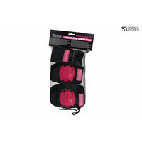 Street Rider skate beschermset 6 delig roze/zwart small