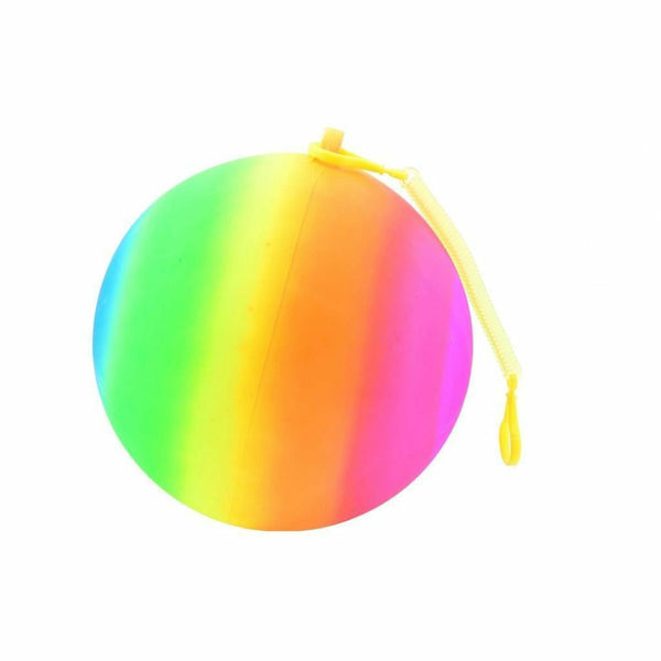 Regenboogbal maat 5 met koord