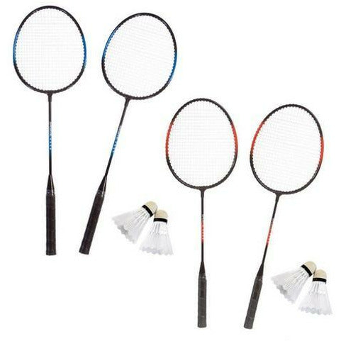 SportX RS035-3 badmintonracket Aluminium Zwart, Blauw, Rood 2 stuk s