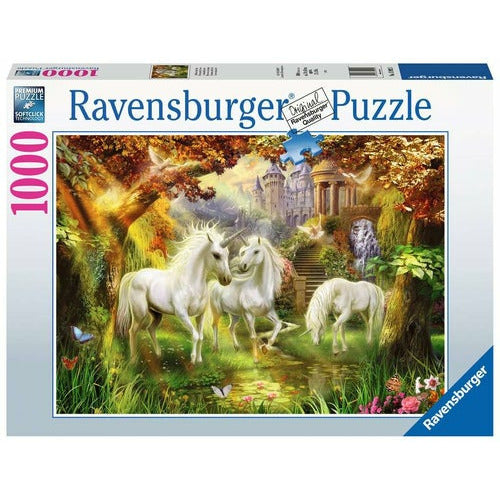 Puzzel 1000 Eenhoorns in de herfst