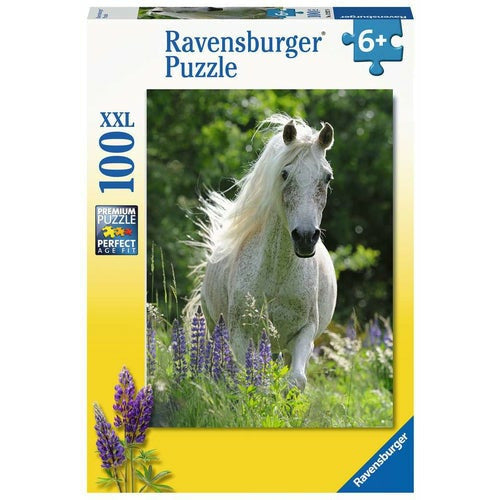Puzzel 100XXL Witte merrie
