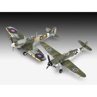 REVELL Messerschmitt Bf109G-10 & Spitfire Mk.V Modelvliegtuig met vaste vleugels Montagekit 1:72
