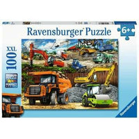 Puzzel 100XXL Bouwvoertuigen