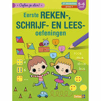 Oefen je slim! Eerste reken-, schrijf-, en leesoefeningen 5-6 j.