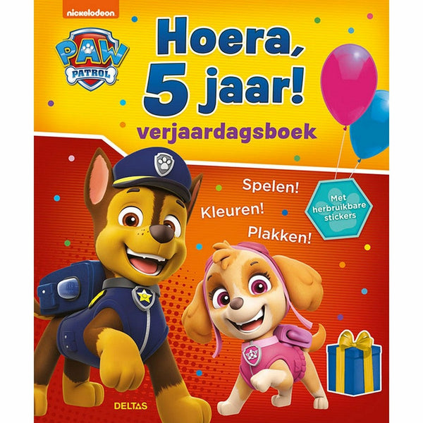Paw Patrol Hoera, 5 jaar! Verjaardagsboek
