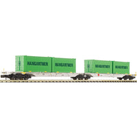 Containerdubbelwagen N groen