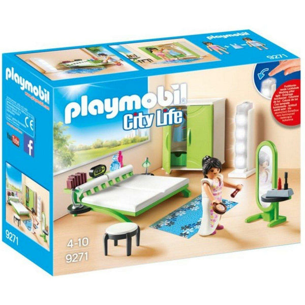Slaapkamer met make-up tafel Playmobil 9271