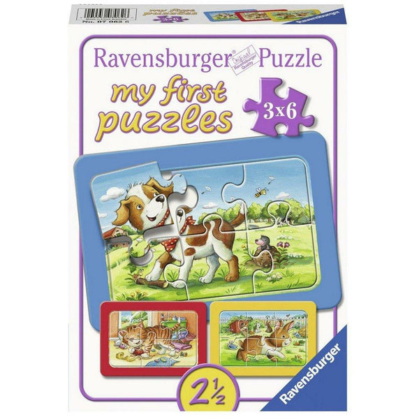 Puzzel 3x6Frame Mijn Dierenvriendjes