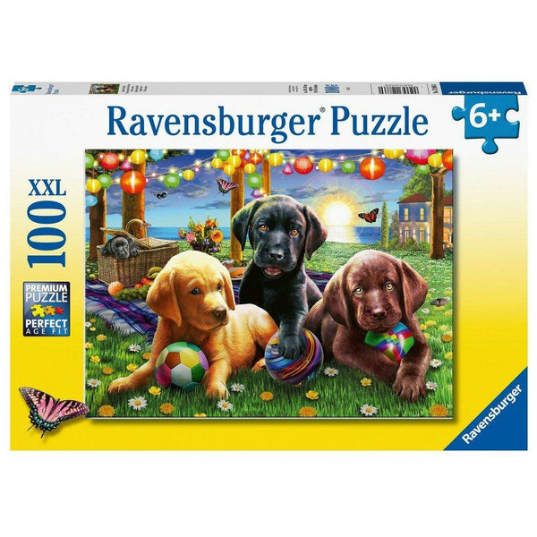 Puzzel 100XXL Honden picknick