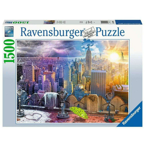 Puzzel 1500 NY Skyline dag en nacht