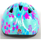 Volare Kinder Fietshelm - XS - Blauw Roze Bloemetjes - 47-51 cm - extra klein model