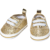 Glitter schoen goud 35-45cm