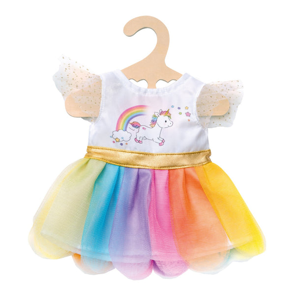 Regenboog jurkje Unicorn 28-35cm